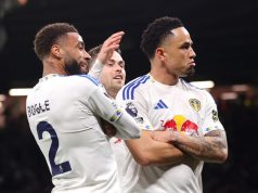 Noah Okafor en el doblete mientras el Leeds vence al Manchester United Noah Okafor en el doblete mientras el Leeds vence al Manchester United