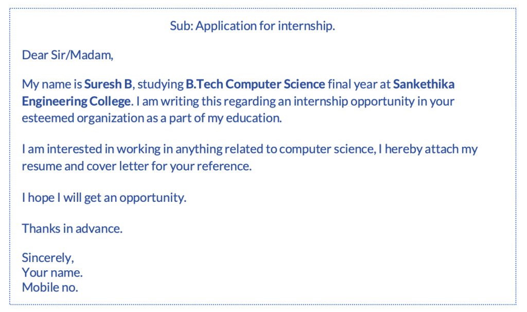 How to Write an Email Asking For an Internship Example How to Write an Email Asking For an Internship Example