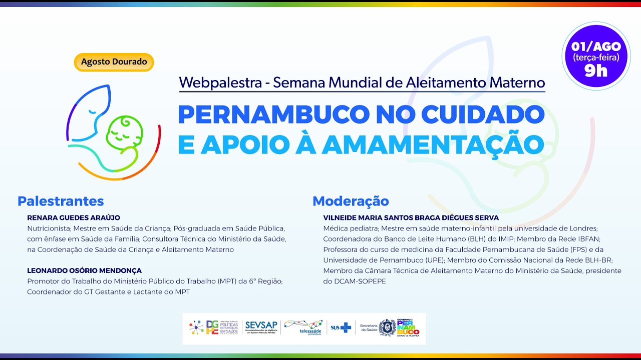 Pernambuco no cuidado e apoio à amamentação Pernambuco no cuidado e apoio à amamentação