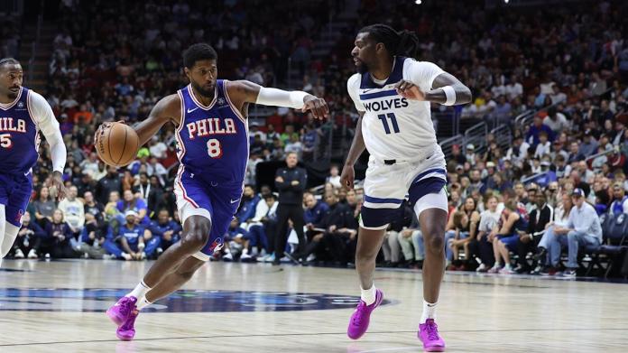 Paul George posts 23 points in preseason debut, Sixers fall to T-Wolves in Iowa Paul George posts 23 points in preseason debut, Sixers fall to T-Wolves in Iowa