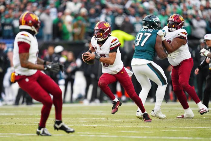 NFC championship: Commanders surprise Eagles with fake punt for third 4th-down conversion of the day NFC championship: Commanders surprise Eagles with fake punt for third 4th-down conversion of the day