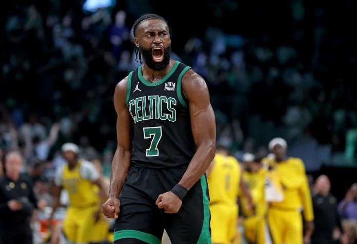 Celtics’ Jaylen Brown shrugs off All-NBA snub with explosive Game 2 vs. Pacers Celtics’ Jaylen Brown shrugs off All-NBA snub with explosive Game 2 vs. Pacers