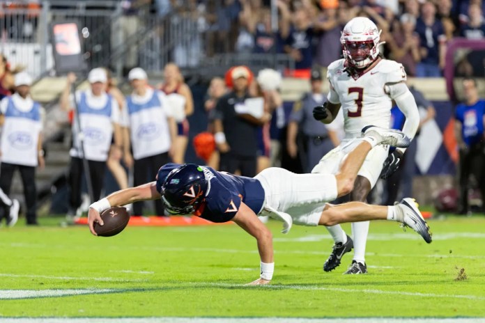 Virginia upsets No. 8 Florida State 46-38 in double overtime Virginia upsets No. 8 Florida State 46-38 in double overtime