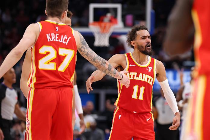 Trae Young sinks wild game-winner to lift Hawks past Pistons Trae Young sinks wild game-winner to lift Hawks past Pistons