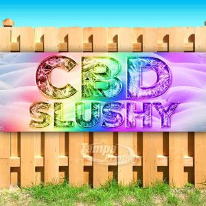 CBD SLUSHY Advertising Vinyl Banner Flag Sign Many Sizes Available USA EDIBLES CBD SLUSHY Advertising Vinyl Banner Flag Sign Many Sizes Available USA EDIBLES