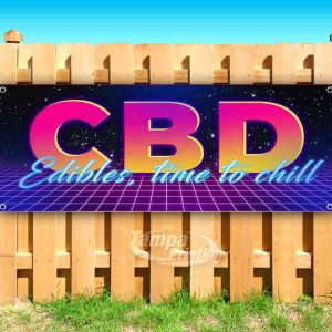 CBD Edibles Advertising Vinyl Banner Flag Sign Many Sizes Available USA CBD Edibles Advertising Vinyl Banner Flag Sign Many Sizes Available USA