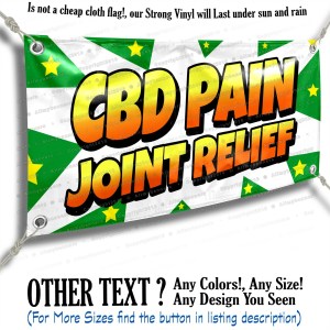 Cbd Pain Joint Relief Advertising Vinyl Banner Sign Star Flag Cbd Pain Joint Relief Advertising Vinyl Banner Sign Star Flag