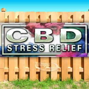 CBD STRESS RELIEF Advertising Vinyl Banner Flag Sign Many Sizes EDIBLES CBD STRESS RELIEF Advertising Vinyl Banner Flag Sign Many Sizes EDIBLES