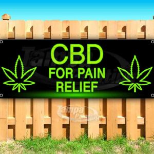 CBD FOR PAIN RELIEF Advertising Vinyl Banner Flag Sign Many Sizes Many Sizes THC CBD FOR PAIN RELIEF Advertising Vinyl Banner Flag Sign Many Sizes Many Sizes THC