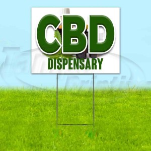 CBD DISPENSARY 18×24 Yard Sign Corrugated Plastic Bandit Lawn Business EDIBLES CBD DISPENSARY 18×24 Yard Sign Corrugated Plastic Bandit Lawn Business EDIBLES