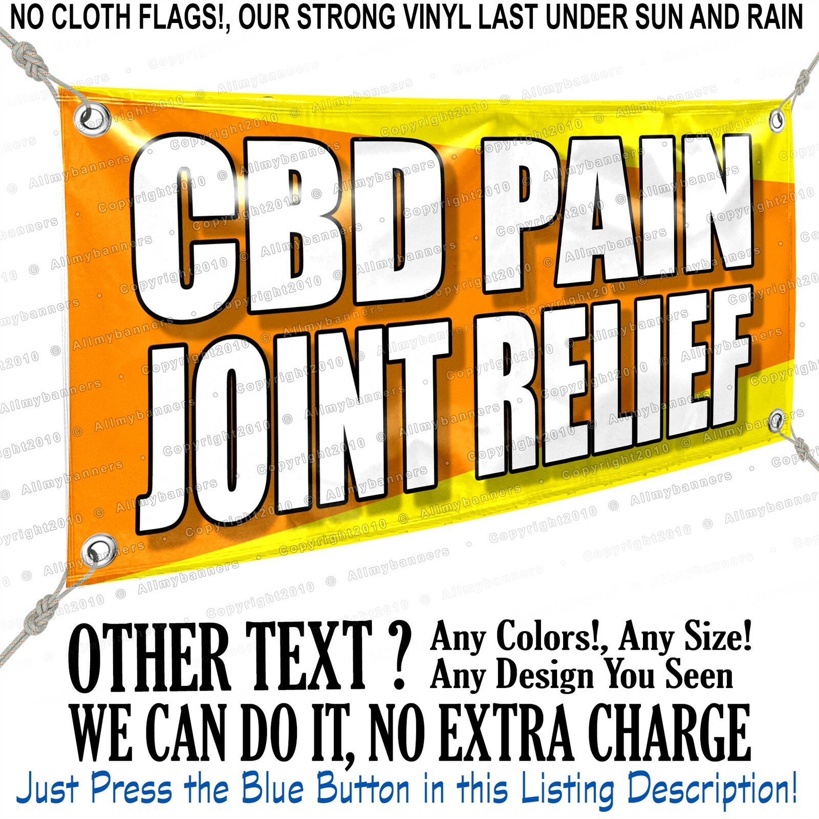Cbd Pain Joint Relief Custom Vinyl Banner Personalized Outdoors Sign