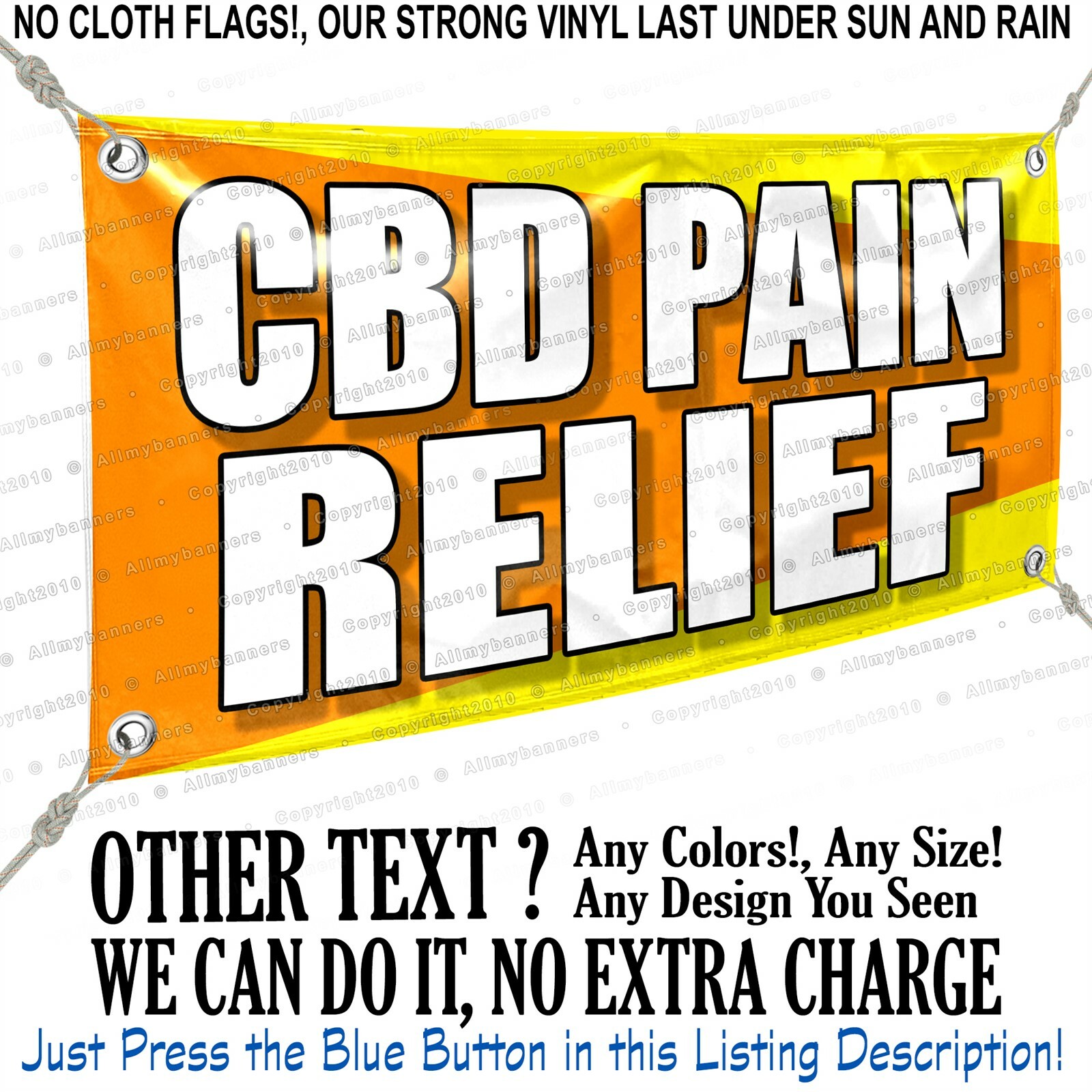 Cbd Pain Relief Custom Vinyl Banner Personalized Outdoors Sign