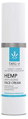 bela vi Anti-Aging Hemp Face Cream | 500mg Hemp Oil | Made in USA | Moisturizing Skin Recovery Cream | Natural Hemp Oil…