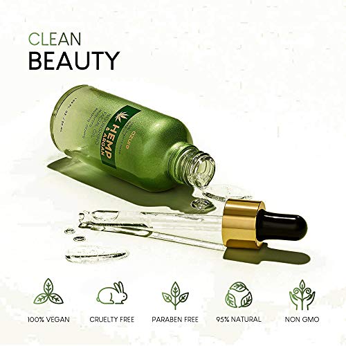 Azure Cosmetics Hemp & Argan Nourishing Korean Facial Oil – Moisturizing | Repairing | Lifts Skin Reducing Appearance Of…