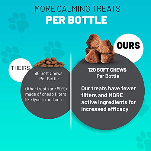 PREMIUM CARE Hemp Calming Chews for Dogs, Made in USA, Helps with Dog Anxiety, Separation, Barking, Stress Relief, 9.3…