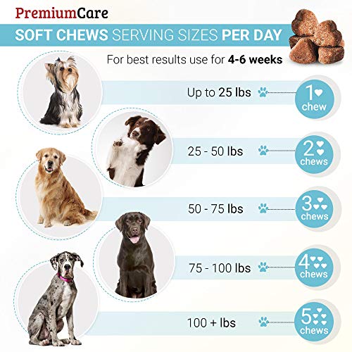 PREMIUM CARE Hemp Calming Chews for Dogs, Made in USA, Helps with Dog Anxiety, Separation, Barking, Stress Relief, 9.3…