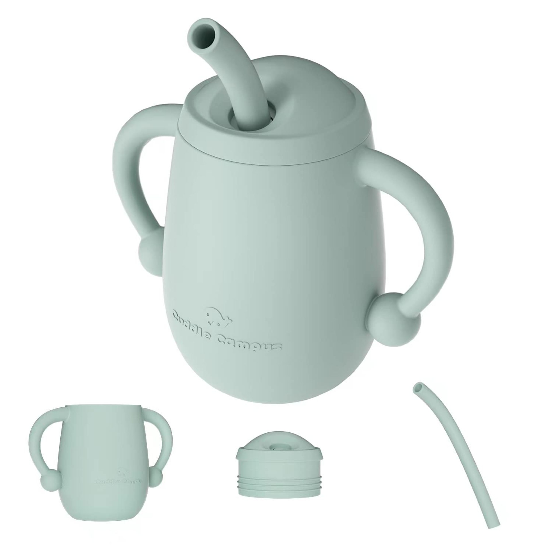 Cuddle Campus 100% Silicone Child Coaching Cup, Shatterproof Toddler Sippy Cups with Straw, Open Cup for Child, 6+ Months 4 Oz Cuddle Campus 100% Silicone Child Coaching Cup, Shatterproof Toddler Sippy Cups with Straw, Open Cup for Child, 6+ Months 4 Oz