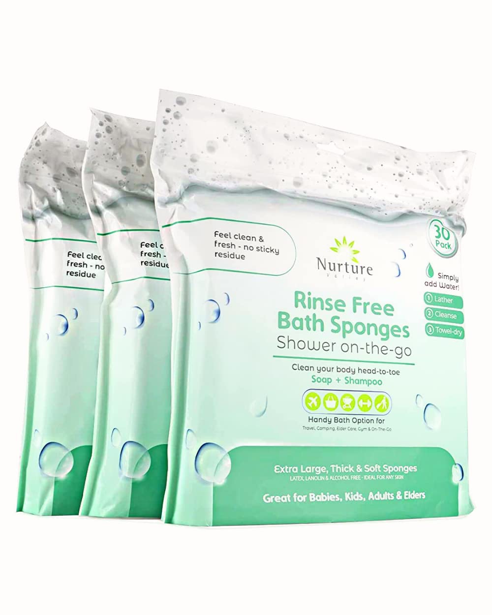 Nurture Valley Sponge Tub Wipes – Massive Disposable Wash Cloths for Adults, Seniors, Bedridden, House Care | Publish Surgical procedure Cleaning, Aged or Disabled Sufferers | No Rinse Tenting Journey Necessities Nurture Valley Sponge Tub Wipes – Massive Disposable Wash Cloths for Adults, Seniors, Bedridden, House Care | Publish Surgical procedure Cleaning, Aged or Disabled Sufferers | No Rinse Tenting Journey Necessities
