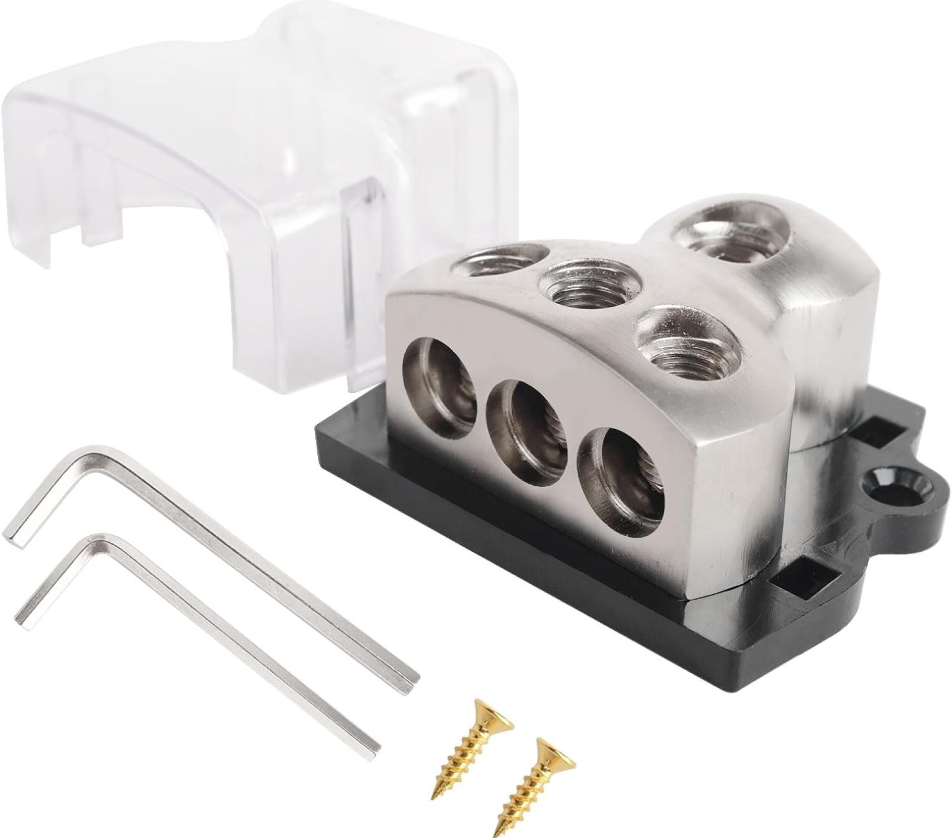 3 Means Energy Distribution Block Automobile Audio Splitter 0/2/4 Gauge Enter 4/8/10 Gauge Output Amp Floor Distribution Block Splitter for Automotive Automobile Boat, 1PC 3 Means Energy Distribution Block Automobile Audio Splitter 0/2/4 Gauge Enter 4/8/10 Gauge Output Amp Floor Distribution Block Splitter for Automotive Automobile Boat, 1PC