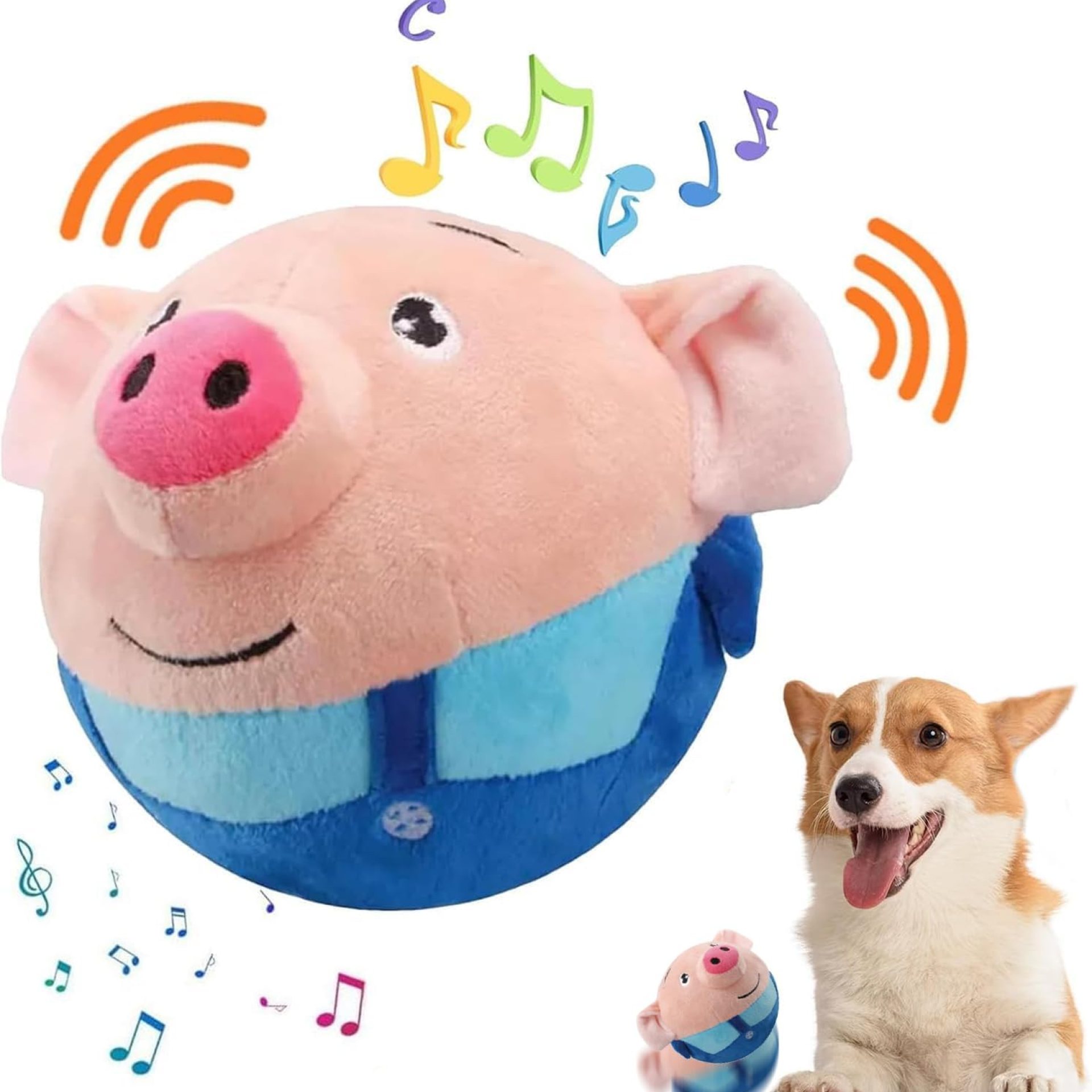 Energetic Shifting Pet Plush Toy, Interactive Canine Toys Pet Bouncing Balls, USB Rechargeable Interactive Washable Cartoon Pig Plush Sound Digital Canine Toy, Small Cute Squeaky Pig Canine Toy (Blue) Energetic Shifting Pet Plush Toy, Interactive Canine Toys Pet Bouncing Balls, USB Rechargeable Interactive Washable Cartoon Pig Plush Sound Digital Canine Toy, Small Cute Squeaky Pig Canine Toy (Blue)
