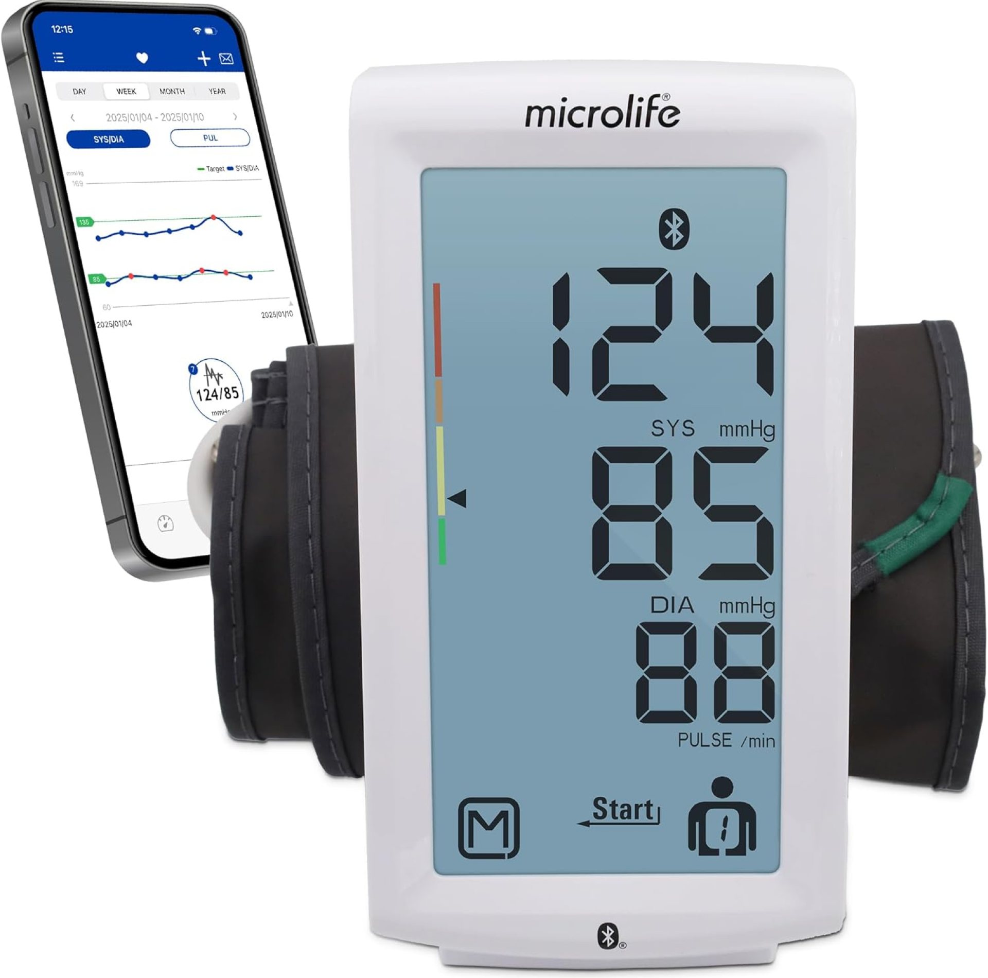 Microlife Collection 800 Good Higher Arm Blood Stress Monitor for two Customers, Extensive Vary Cuff Suits Normal to Giant Grownup Arms, Bluetooth Hook up with Well being App (iOS and Android Suitable) Microlife Collection 800 Good Higher Arm Blood Stress Monitor for two Customers, Extensive Vary Cuff Suits Normal to Giant Grownup Arms, Bluetooth Hook up with Well being App (iOS and Android Suitable)