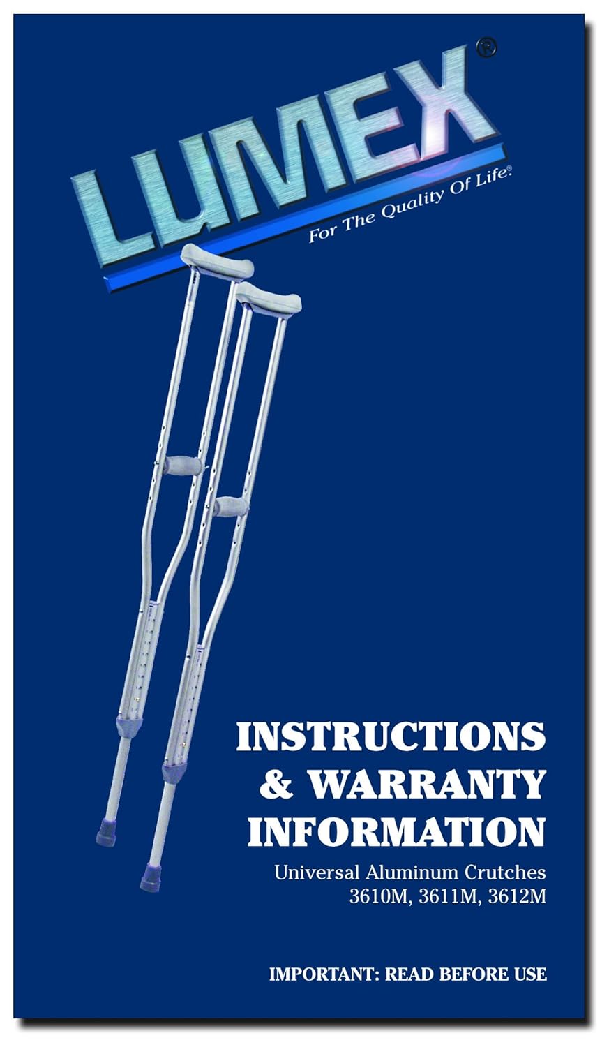Lumex Common Aluminum Crutches – Tall Medical Mobility Aids – Light-weight, Adjustable Assist for five’10”-6’6” Affected person Peak, 3611LF-8 Lumex Common Aluminum Crutches – Tall Medical Mobility Aids – Light-weight, Adjustable Assist for five’10”-6’6” Affected person Peak, 3611LF-8