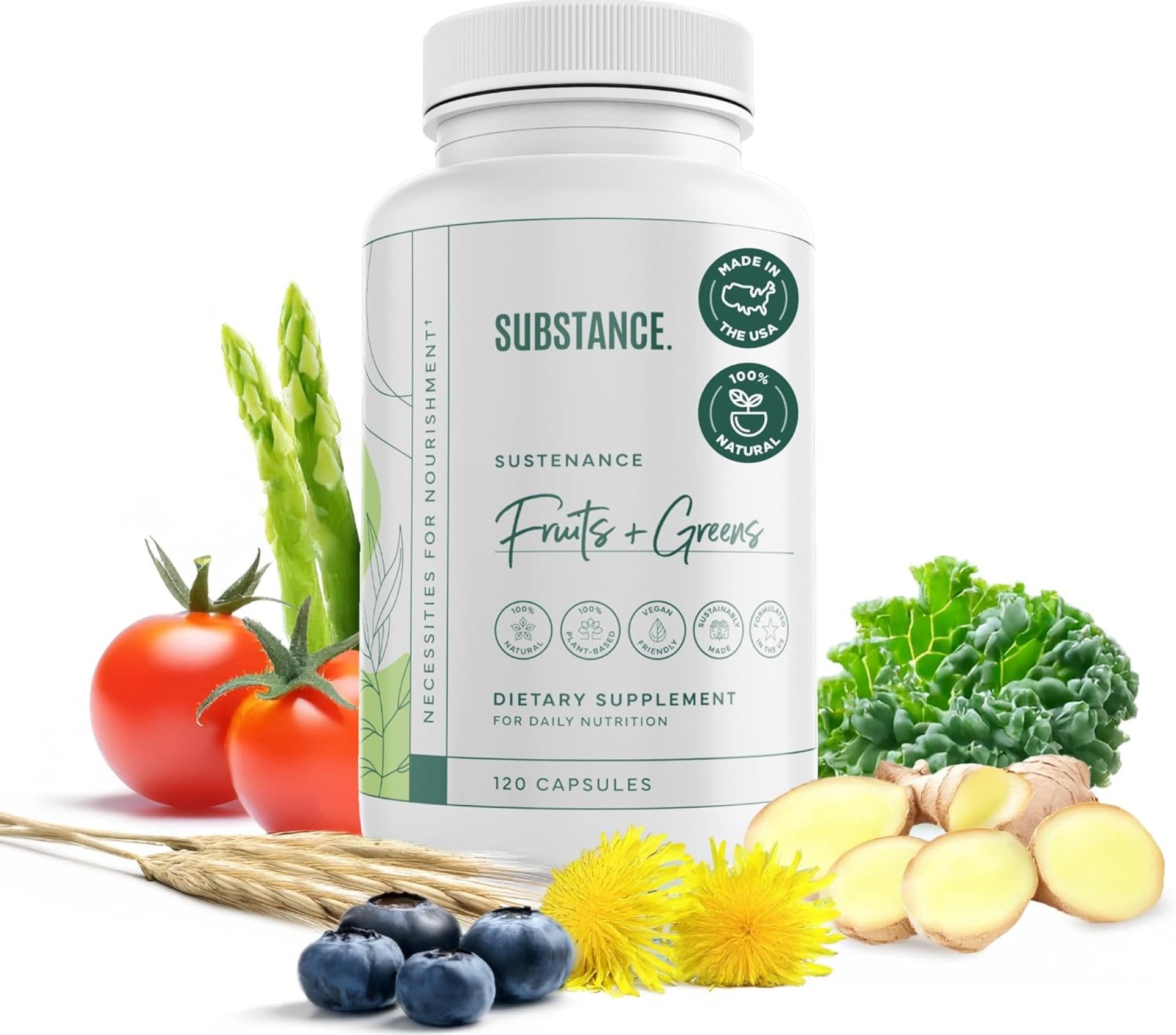 Nature’s Sustenance Each day Greens, Fruits & Veggies Complement – Superfood Vitamin Capsules – Improve Vitality, Psychological Readability, & General Wellness – US Made, Vegan-Pleasant – 30 Servings. Nature’s Sustenance Each day Greens, Fruits & Veggies Complement – Superfood Vitamin Capsules – Improve Vitality, Psychological Readability, & General Wellness – US Made, Vegan-Pleasant – 30 Servings.