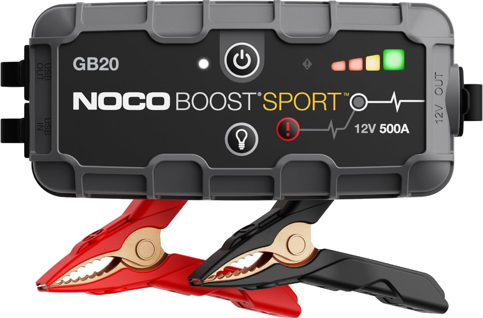 NOCO Increase Sport GB20 500A UltraSafe Automobile Battery Soar Starter, 12V Battery Pack, Battery Booster, Soar Field, Moveable Charger and Jumper Cables for 4.0L Gasoline Engines NOCO Increase Sport GB20 500A UltraSafe Automobile Battery Soar Starter, 12V Battery Pack, Battery Booster, Soar Field, Moveable Charger and Jumper Cables for 4.0L Gasoline Engines