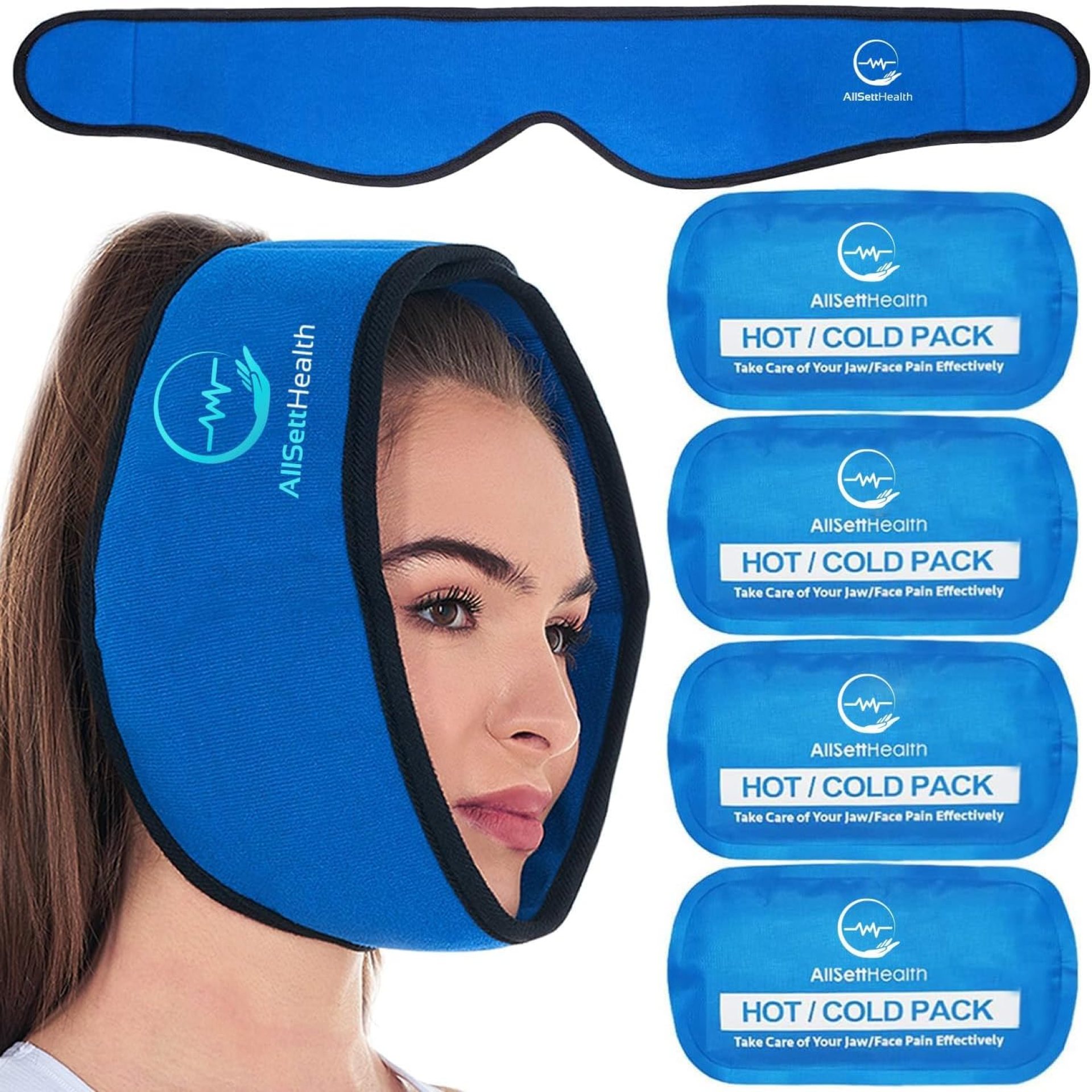 Face Ice Pack Wrap for TMJ Aid, Knowledge Tooth, Jaw, Head and Chin, 4 Reusable Sizzling and Chilly Gel Packs, Ache Aid for Mouth, Oral and Facial Surgical procedure Face Ice Pack Wrap for TMJ Aid, Knowledge Tooth, Jaw, Head and Chin, 4 Reusable Sizzling and Chilly Gel Packs, Ache Aid for Mouth, Oral and Facial Surgical procedure