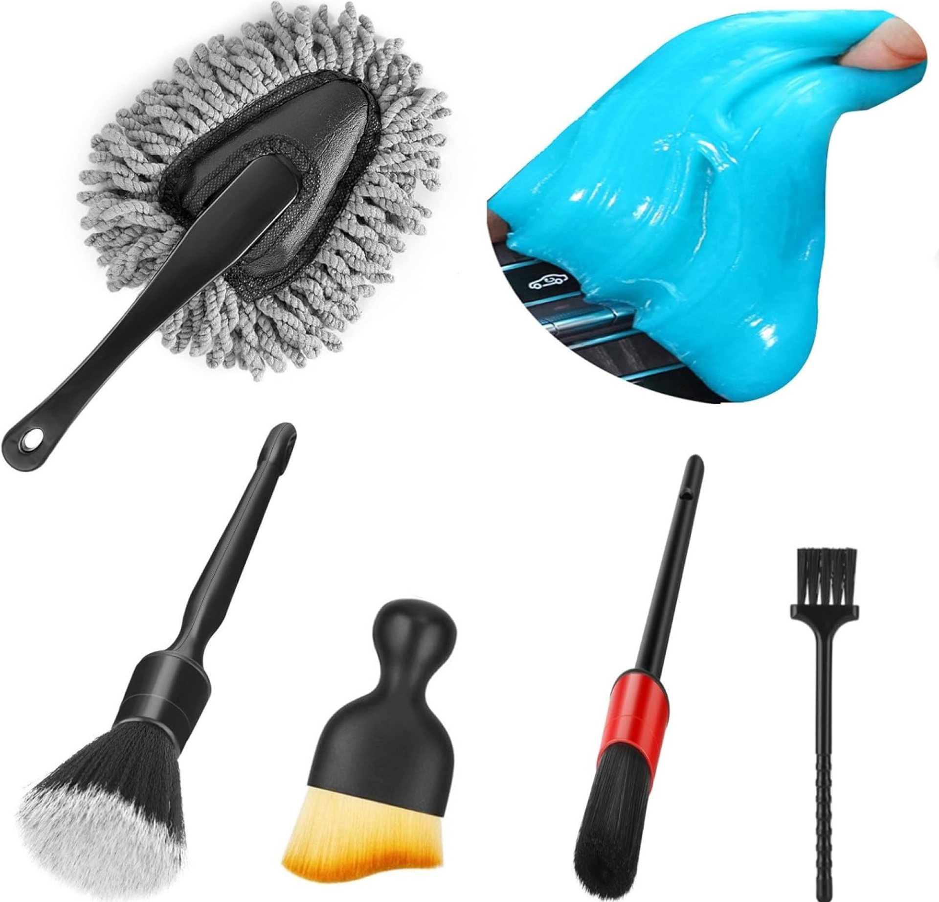 Automobile Inside Duster Element Brush Cleansing Gel Package, Tender Sprint Vent Dusting Slime Putty Detailing Brushes Equipment Necessities Provides Instruments for Auto,Truck,SUV,RV Automobile Inside Duster Element Brush Cleansing Gel Package, Tender Sprint Vent Dusting Slime Putty Detailing Brushes Equipment Necessities Provides Instruments for Auto,Truck,SUV,RV
