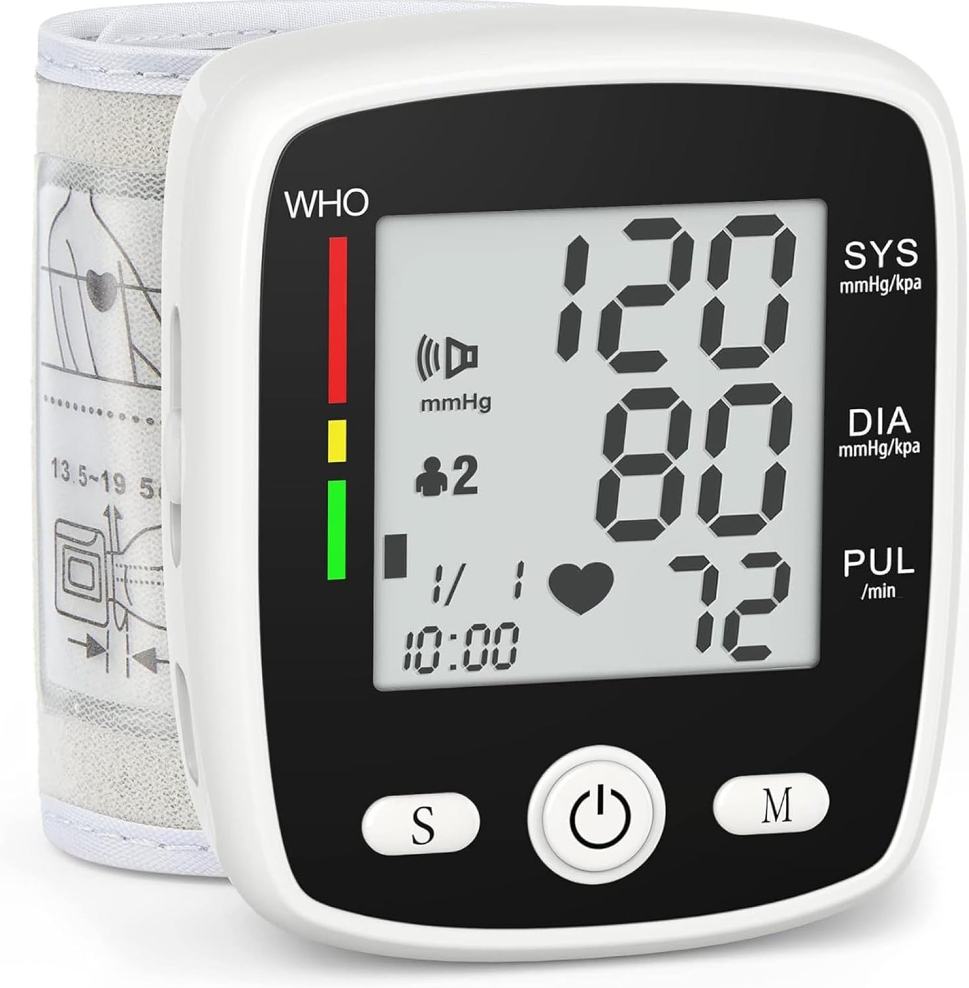 Blood Stress Monitor Digital Wrist BP Machine Computerized BP Cuff with 2 Customers 180 Reminiscence Voice Giant LCD Show Adjustable Cuff USB Charging Carrying Case, Black Blood Stress Monitor Digital Wrist BP Machine Computerized BP Cuff with 2 Customers 180 Reminiscence Voice Giant LCD Show Adjustable Cuff USB Charging Carrying Case, Black