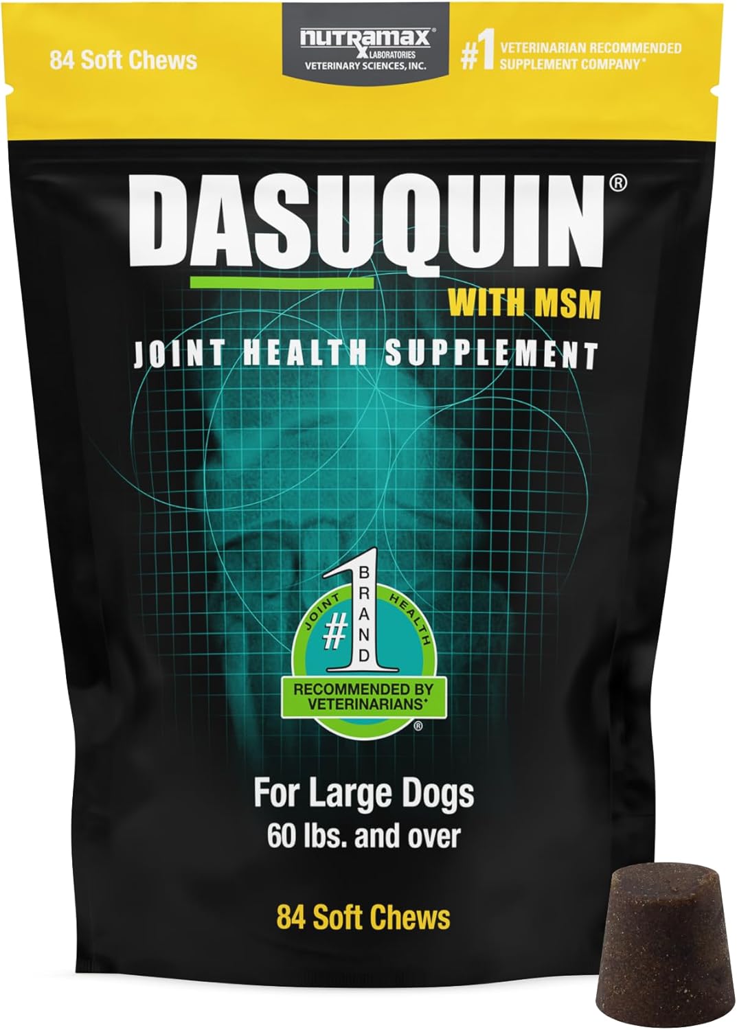 Nutramax Laboratories Dasuquin with MSM Joint Well being Complement for Massive Canine – With Glucosamine, MSM, Chondroitin, ASU, Boswellia Serrata Extract, and Inexperienced Tea Extract, 84 Smooth Chews Nutramax Laboratories Dasuquin with MSM Joint Well being Complement for Massive Canine – With Glucosamine, MSM, Chondroitin, ASU, Boswellia Serrata Extract, and Inexperienced Tea Extract, 84 Smooth Chews