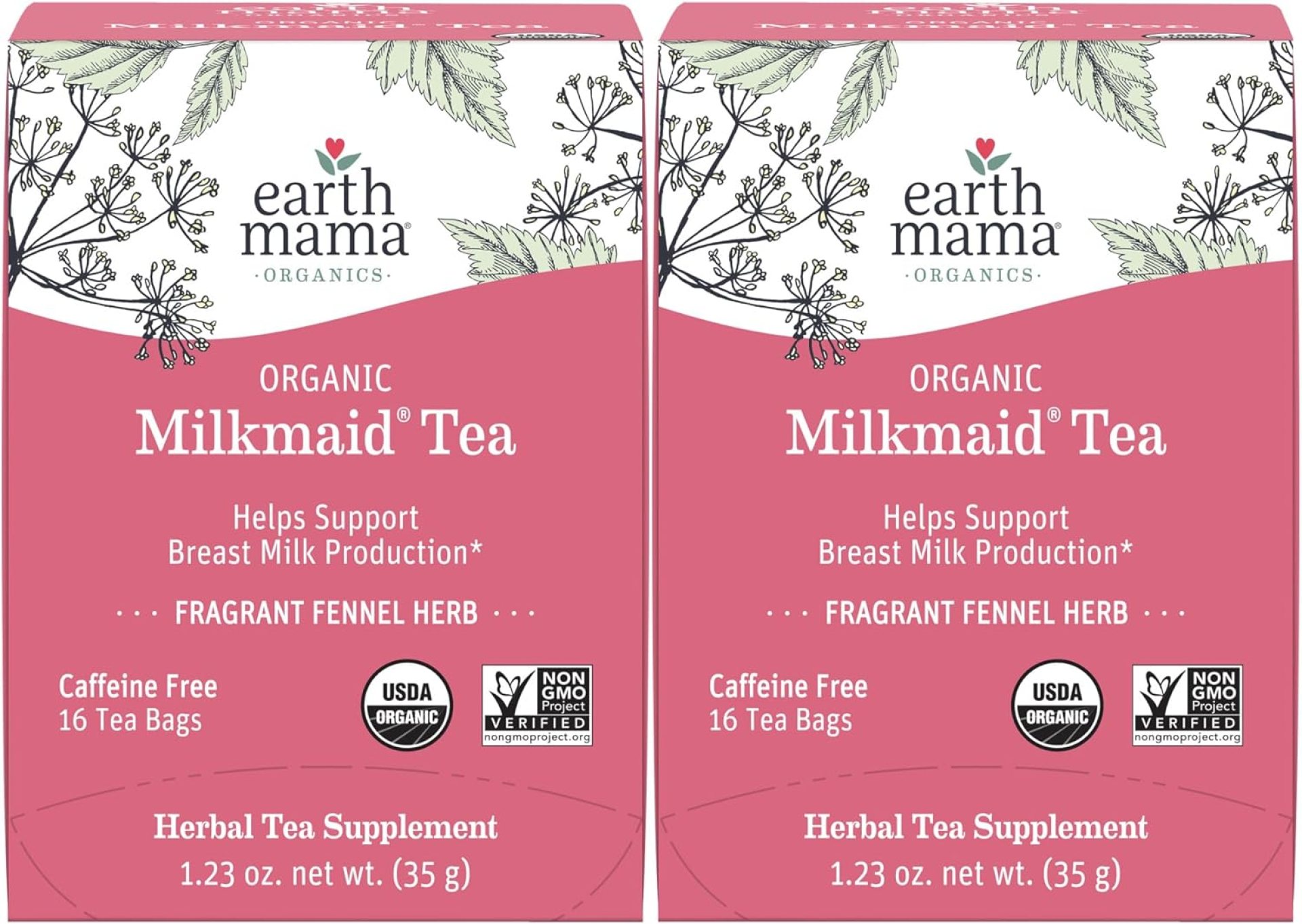 Earth Mama Natural Milkmaid Tea Baggage for Breastfeeding Moms, 16-Depend, 2-Pack Earth Mama Natural Milkmaid Tea Baggage for Breastfeeding Moms, 16-Depend, 2-Pack