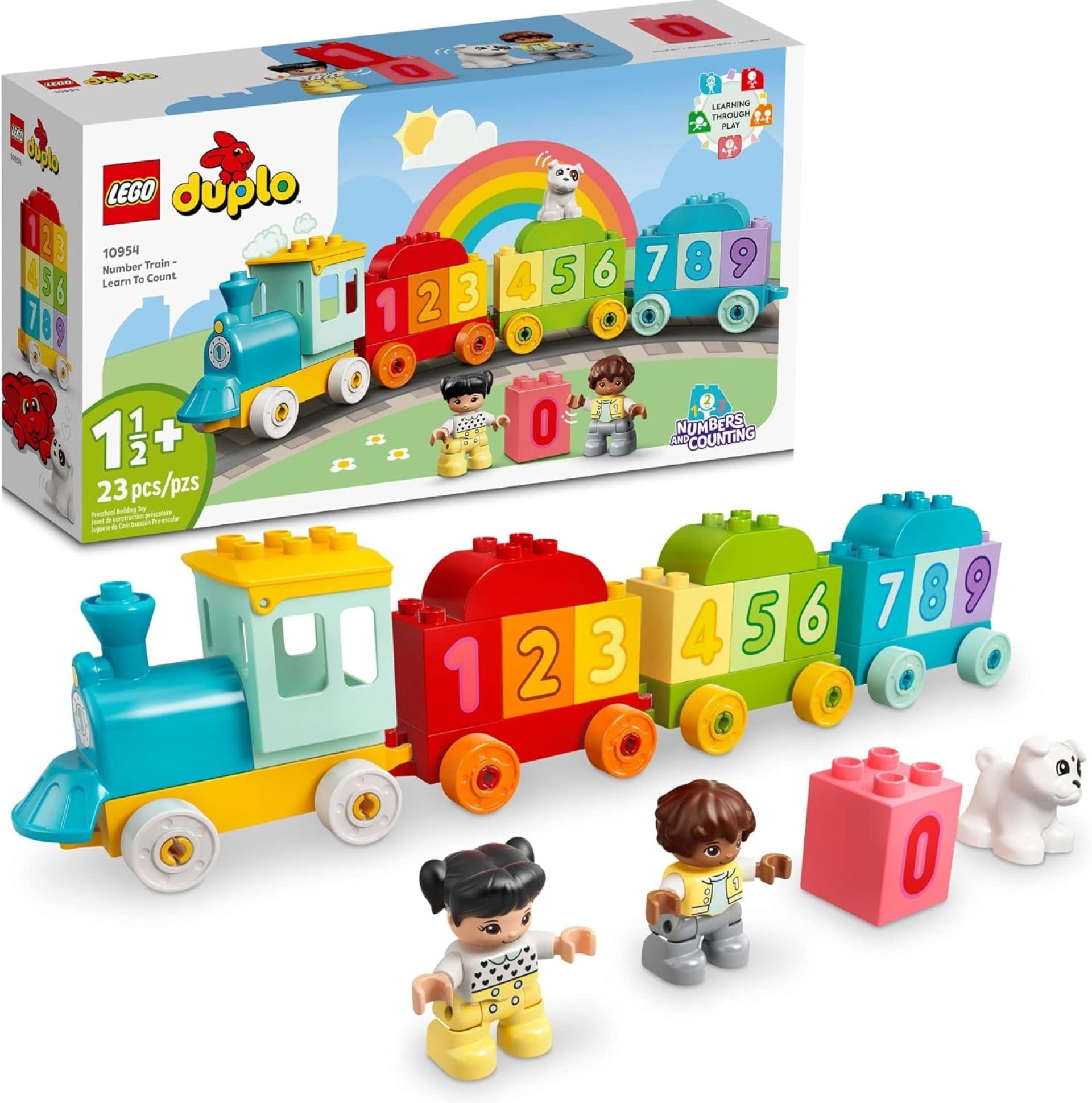 LEGO DUPLO My First Quantity Practice Toy with Bricks for Studying Numbers, Preschool Instructional Toys for 1.5-3 12 months Outdated Toddlers, Ladies & Boys, Early Improvement Exercise Set, 10954 LEGO DUPLO My First Quantity Practice Toy with Bricks for Studying Numbers, Preschool Instructional Toys for 1.5-3 12 months Outdated Toddlers, Ladies & Boys, Early Improvement Exercise Set, 10954