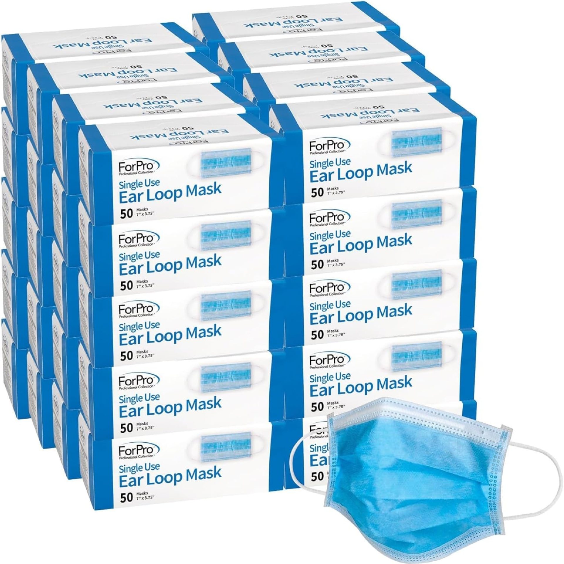 ForPro Skilled Assortment Single Use Ear Loop Masks (2,000-Ct Case), 3-Ply Disposable Non-Woven Face Masks, Latex-Free, Fiberglass-Free, Protects In opposition to Pollen, Mud, 50-Depend (Pack of 40) ForPro Skilled Assortment Single Use Ear Loop Masks (2,000-Ct Case), 3-Ply Disposable Non-Woven Face Masks, Latex-Free, Fiberglass-Free, Protects In opposition to Pollen, Mud, 50-Depend (Pack of 40)