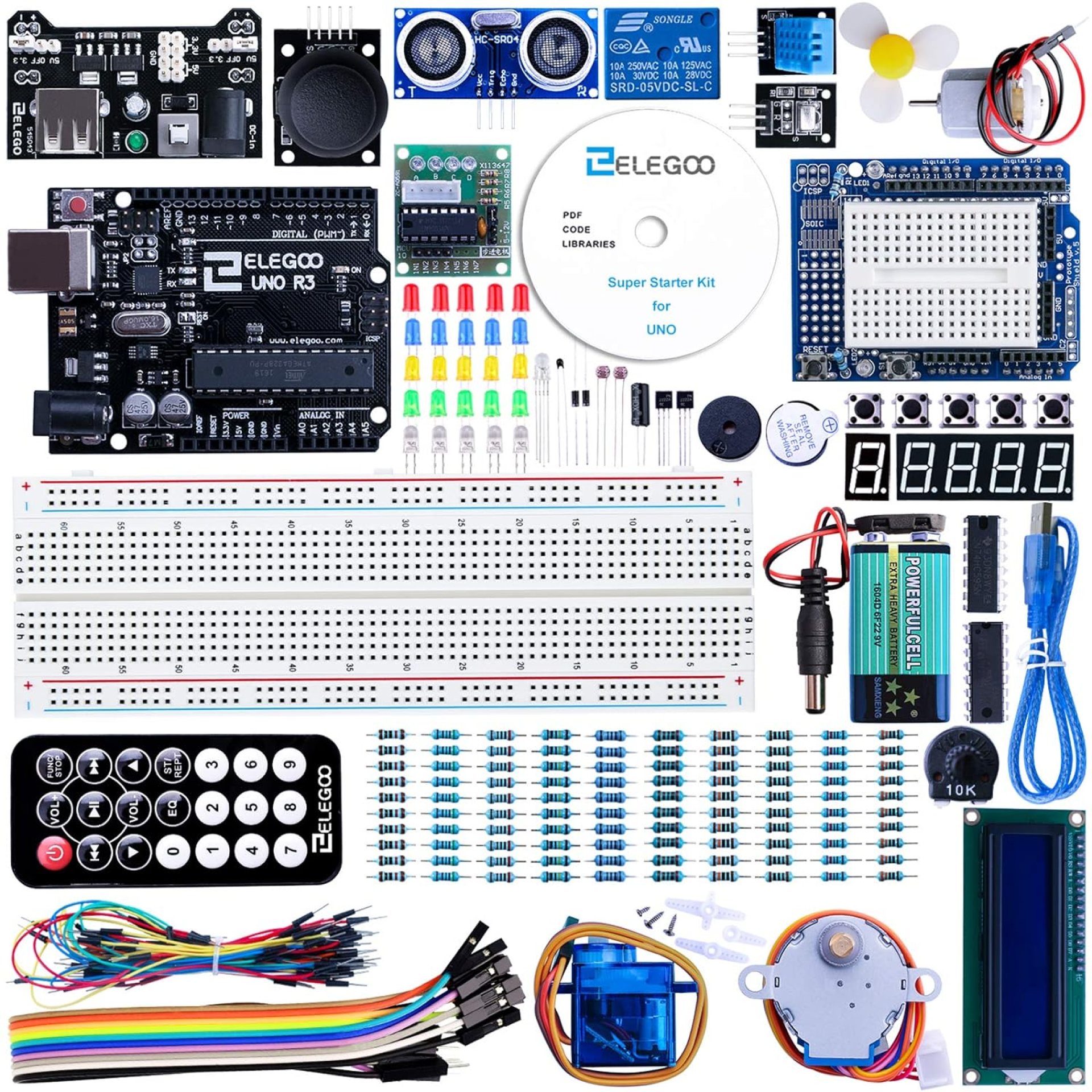 ELEGOO UNO Undertaking Tremendous Starter Package with Tutorial and UNO R3 Board Suitable with Arduino IDE ELEGOO UNO Undertaking Tremendous Starter Package with Tutorial and UNO R3 Board Suitable with Arduino IDE