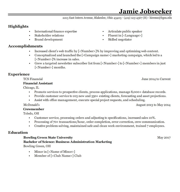 How to List Internships on Resume How to List Internships on Resume