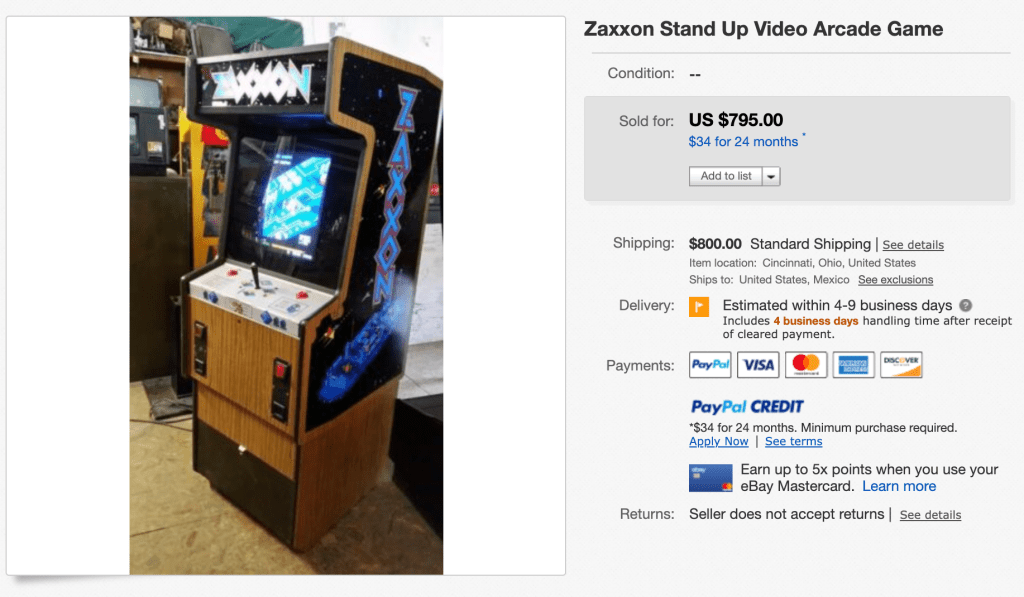 Qual é o valor de um Sega Zaxxon | Rotheblog Qual é o valor de um Sega Zaxxon | Rotheblog