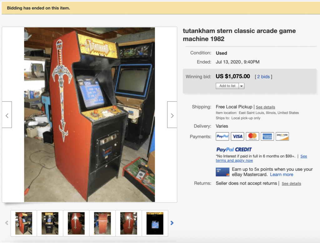 Qual é o valor? Arcade Tutankham – Área de St. Louis | Rotheblog Qual é o valor? Arcade Tutankham – Área de St. Louis | Rotheblog