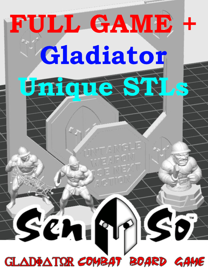 Jogo Gladiador Sen So + STLs Jogo Gladiador Sen So + STLs