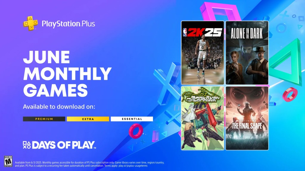 PlayStation Plus Monthly Games Lineup para junho de 2025 anunciado PlayStation Plus Monthly Games Lineup para junho de 2025 anunciado