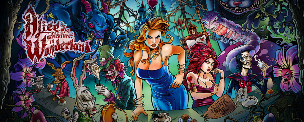 Exclusivo holandês Pinball revela as aventuras de Alice no País das Maravilhas Exclusivo holandês Pinball revela as aventuras de Alice no País das Maravilhas