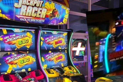 Heróis de arcade em teste de emoções brutas: guerras de Godzilla Kaiju (não VR); Jackpot Racer Heróis de arcade em teste de emoções brutas: guerras de Godzilla Kaiju (não VR); Jackpot Racer