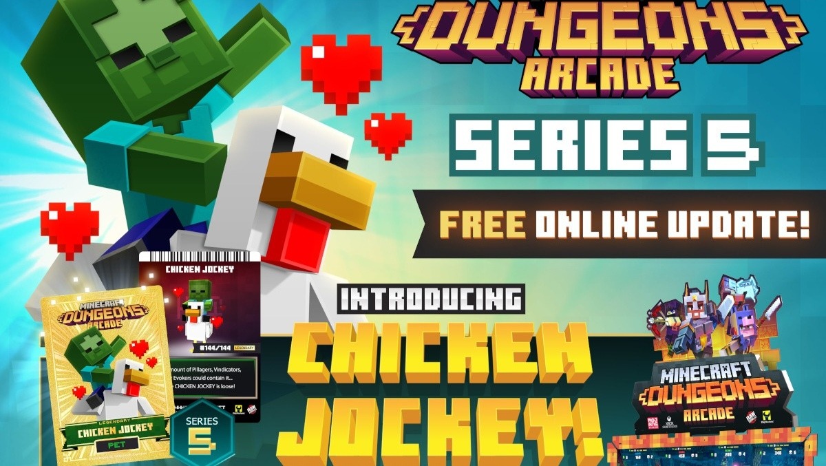 Arcade Heroes Chicken Jockey chega ao Minecraft Dungeons Arcade & Marvel: Contest of Champions recebe cartas da série 3 Arcade Heroes Chicken Jockey chega ao Minecraft Dungeons Arcade & Marvel: Contest of Champions recebe cartas da série 3