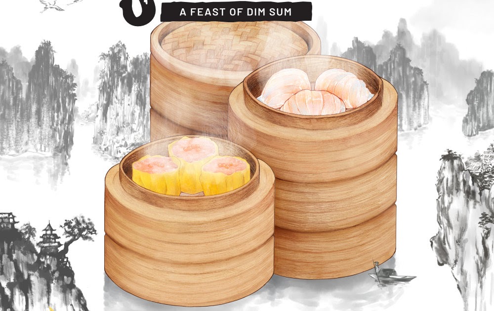 Um banquete de dim sum Um banquete de dim sum
