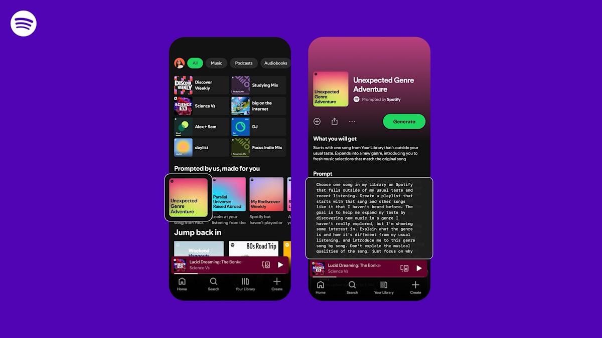 Spotify’s new playlist feature gives users more control over their recommendation algorithm Spotify’s new playlist feature gives users more control over their recommendation algorithm