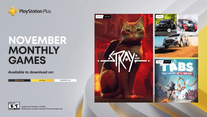 Stray leads November’s lineup of PS Plus games Stray leads November’s lineup of PS Plus games