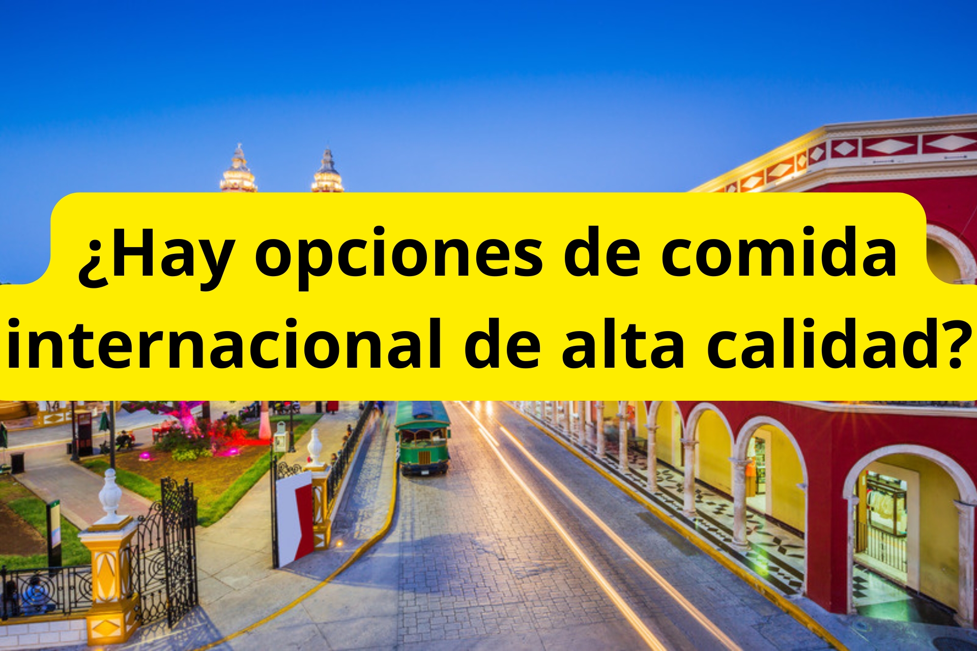 ¿Hay opciones de comida internacional de alta calidad? ¿Hay opciones de comida internacional de alta calidad?