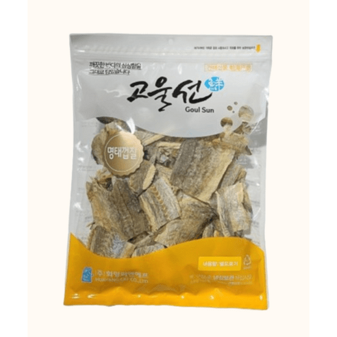 [고울선] 손질한 마른명태껍질 볶음용 튀각용 부각용 육수용 생선콜라겐 가정용 업소용 대용량, 손질한 황태껍질, 2개, 300g