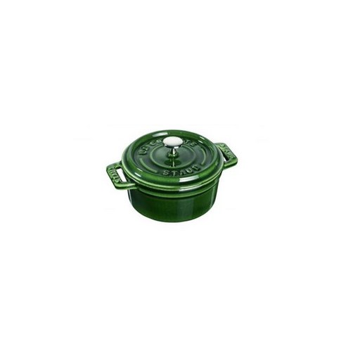 스타우브 꼬꼬떼 STAUB 405098040 원형 미니 주물냄비 10cm 바질그린 170680, 스타우브 40509-804-0 꼬꼬떼 원형 미니 주물냄